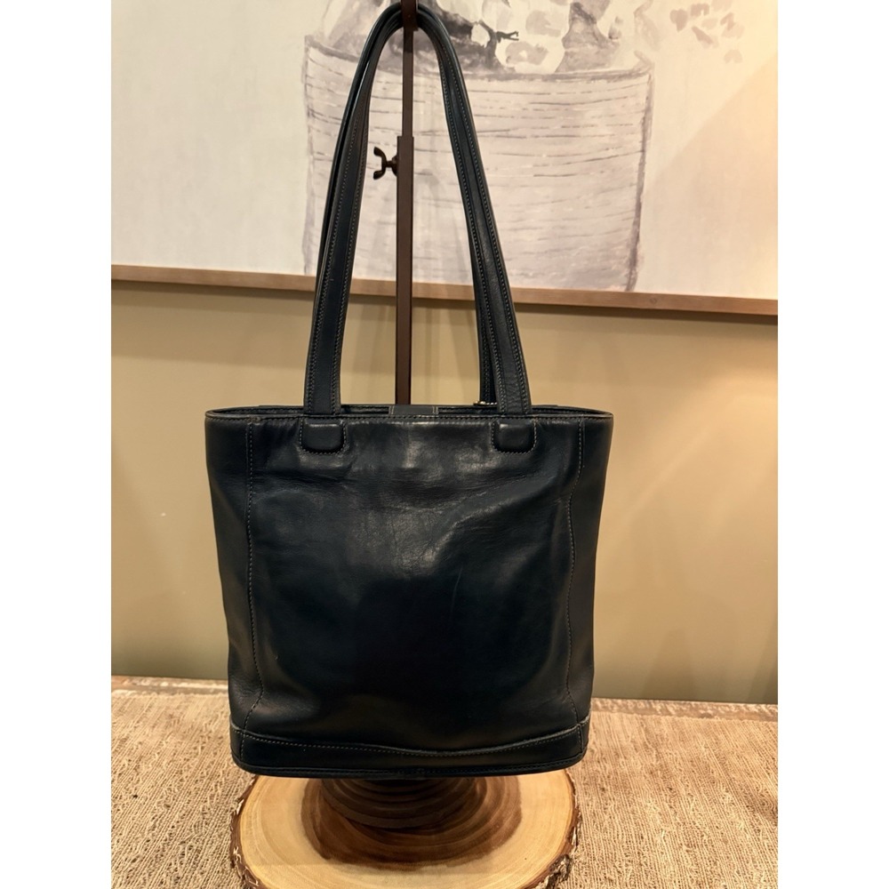 Vintage Coach Bleeker Bucket Bag Leather Shoulder Tote Purse 9305 Black - Picture 6 of 16